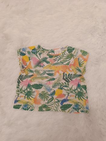 T-shirt jungle à manches courtes T. 18 - 24 mois Zara BabyGirl