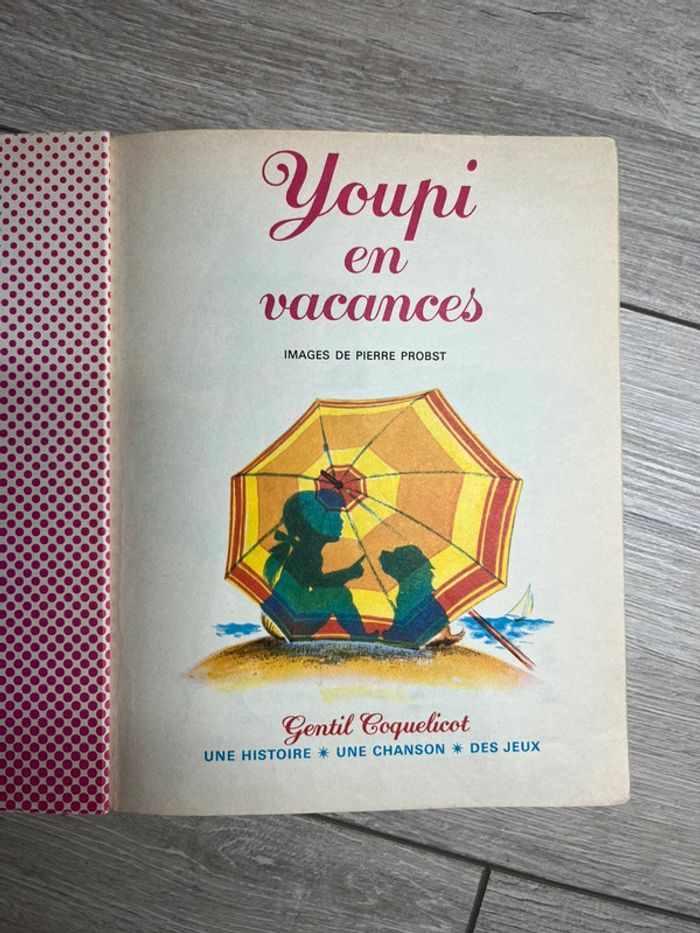 Youpi en vacances - livre vintage 1979 - photo numéro 3