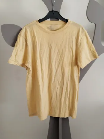 Tee-shirt manches courtes jaune H&M taille 10-12 ans