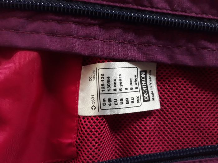 Coupe vent fille Décathlon  8 ans - photo numéro 3