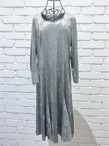 🟩 Robe longue en velours 🟩 4