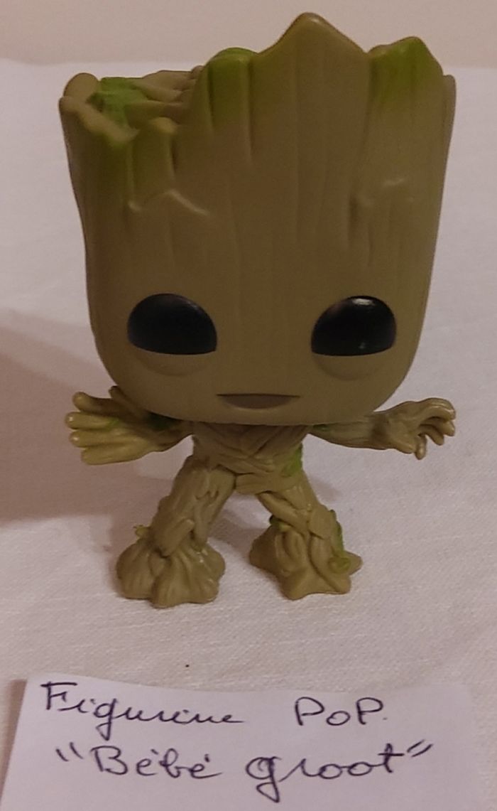 2 Figurines  POP  " Dancing Groot en pot et Bébé Groot - photo numéro 3