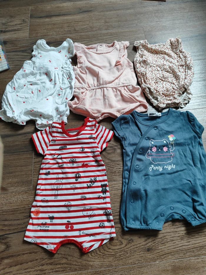Lot combi short/barboteuse