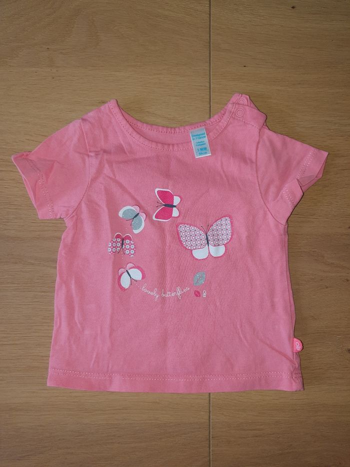 T-shirt obaibi fille 3 mois