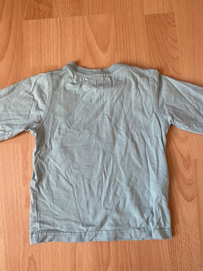 Joli T-shirt gris-bleu ML Sergent Major T. 2 ans/86 cm garçon - photo numéro 4