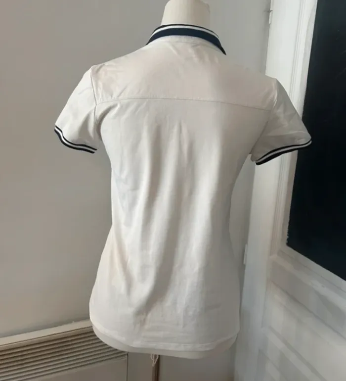 Lacoste, polo, t-shirt, haut blanc, femme, taille S/36 - photo numéro 3
