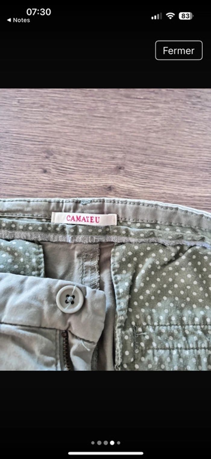 Chino Kaki Camaïeu T.42 - photo numéro 3