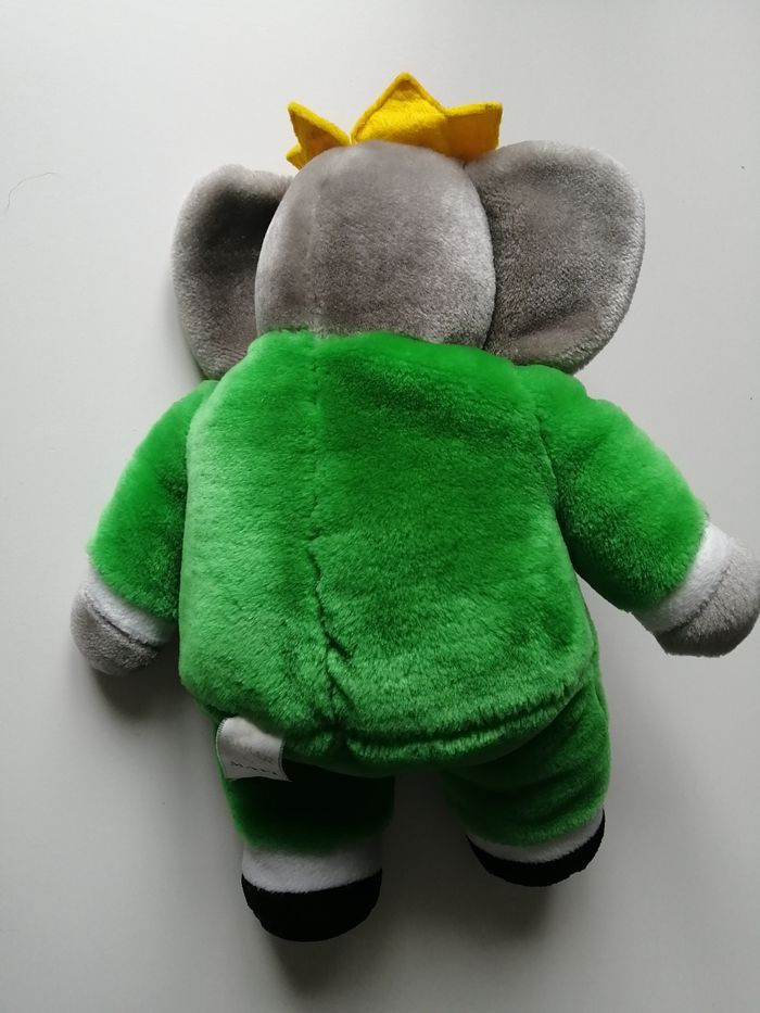 peluche et livre babar - photo numéro 2