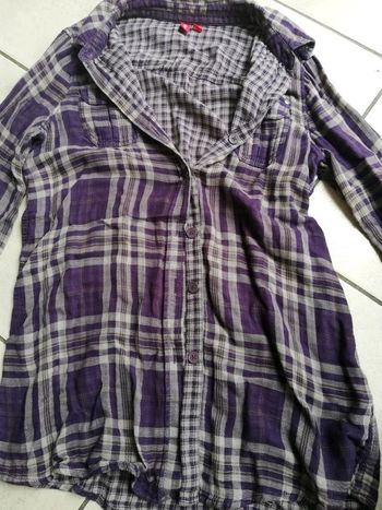 Chemise manches longues a carreaux edc