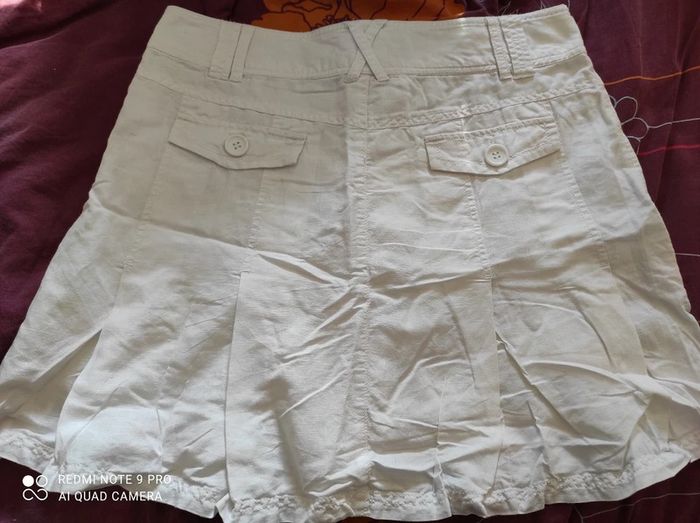 jupe en lin esprit t44 tbe - photo numéro 4