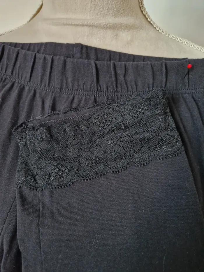Leggings noir dentelle taille M - photo numéro 2