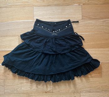🖤 Jupe noire à volants Marithé François Girbaud – Taille 36 🖤