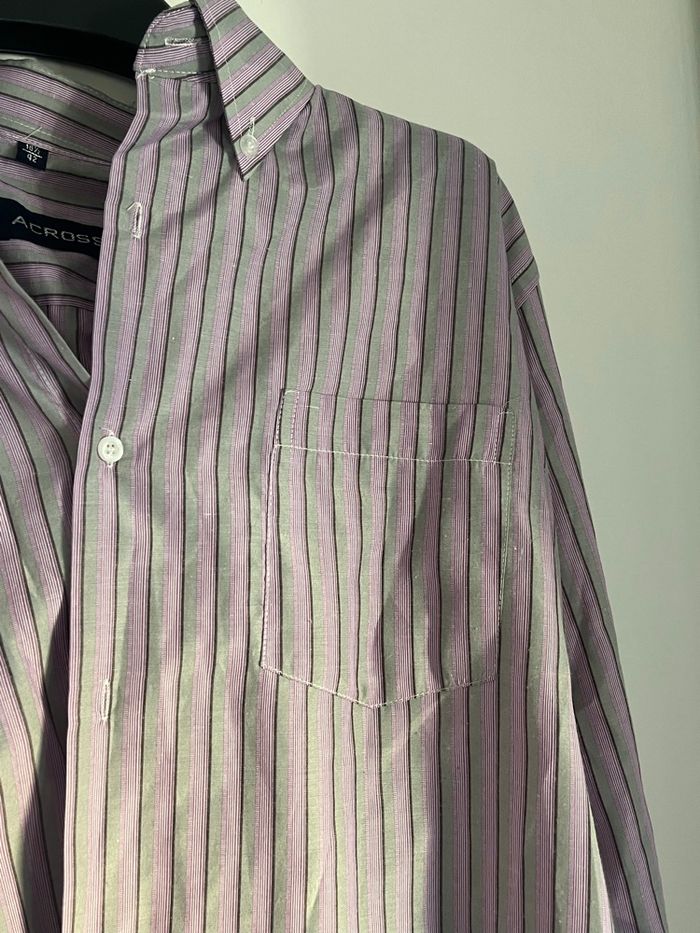 Chemise homme à rayure taille 42 bicolore - photo numéro 3