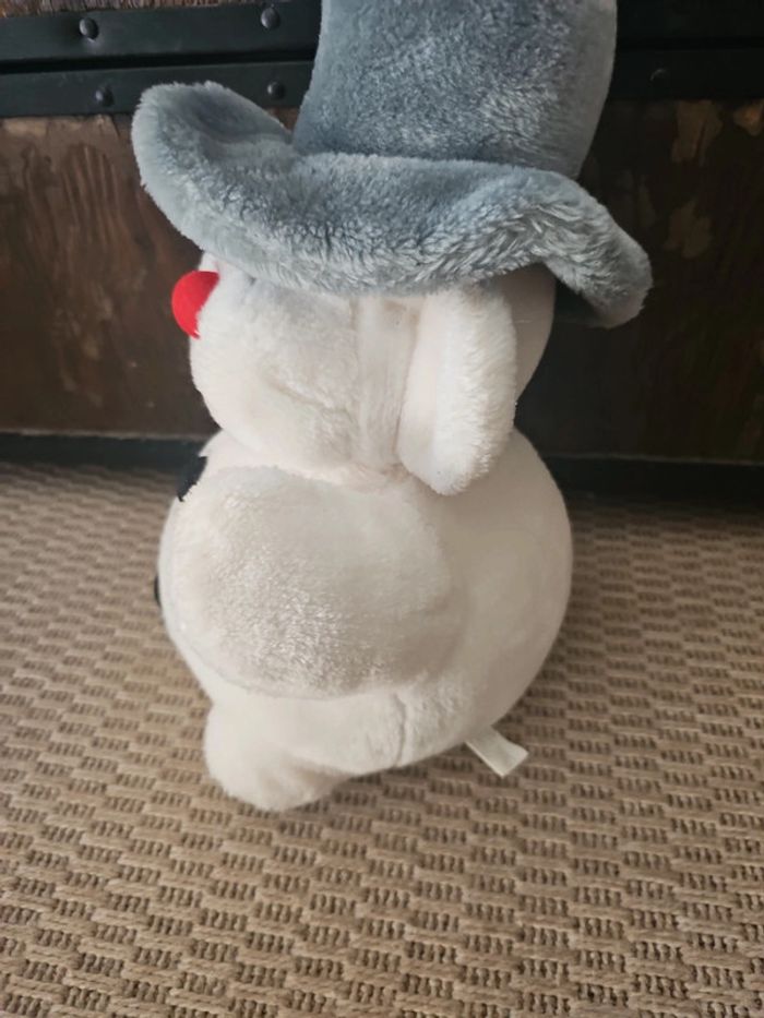 Grande peluche bouli bonhomme de neige vintage - photo numéro 5