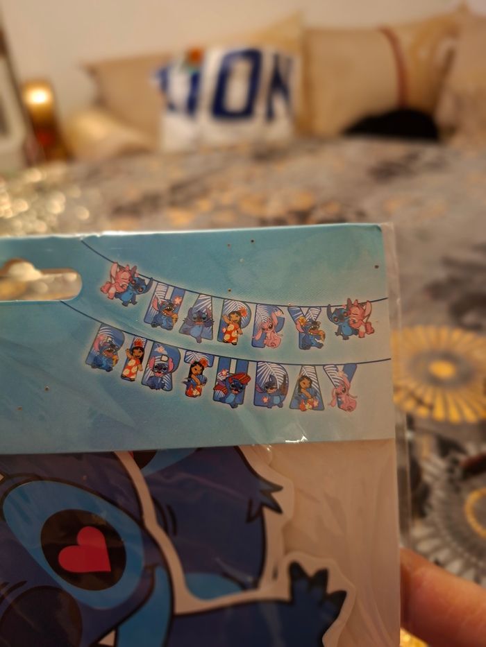 Guirlande happy birthday stitch neuf prix 3 euro - photo numéro 2