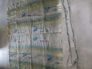 Paire de rideaux voile imprimé avec ruban embrase 73 X 136