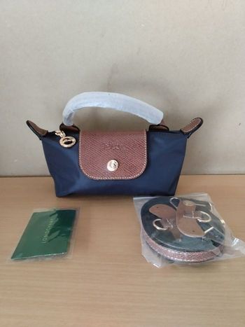 Mini sac Longchamp bleu 