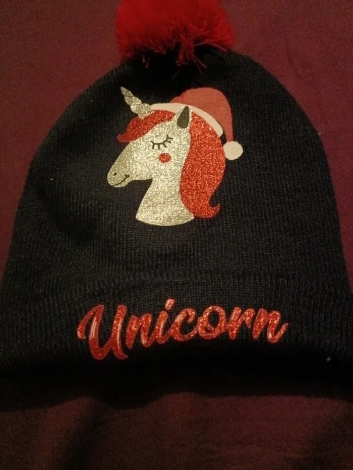 Bonnet in extenso 54 cm licorne - photo numéro 2