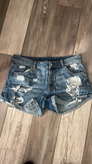 Short en jean h&m troué