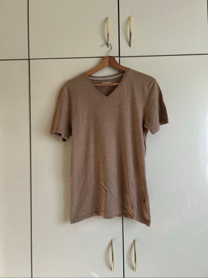 T shirt marron clair
