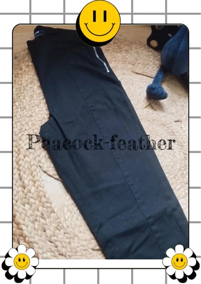 Pantalon noir taille haute 36/38 kiabi - photo numéro 3