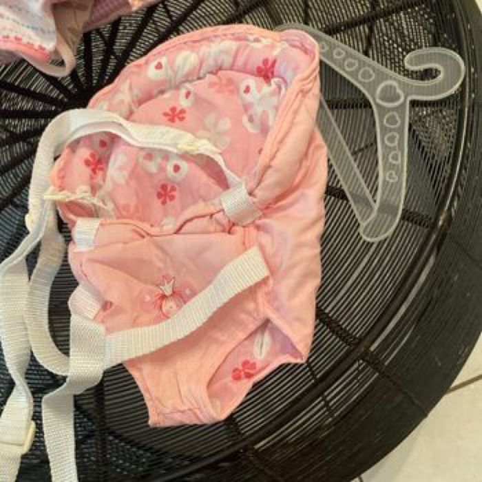Gros lot accessoires poupées rose avec gigoteuse et porte bébé - photo numéro 6