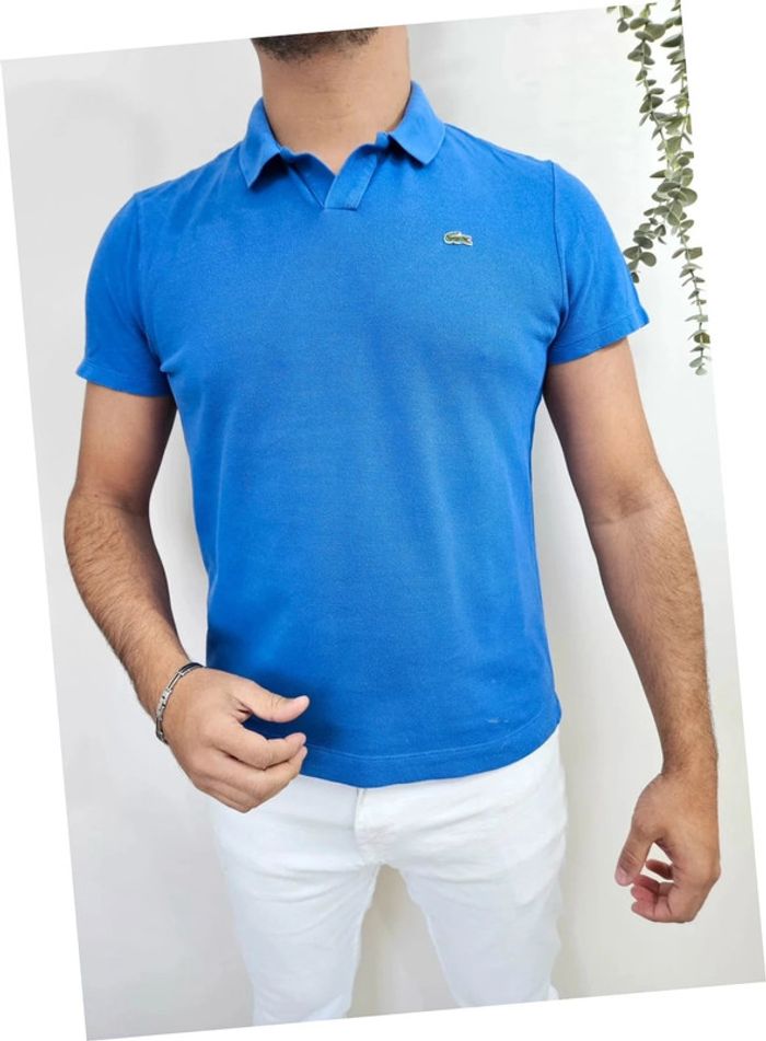 Polo bleu Lacoste vintage slim fit Devanlay taille XL
