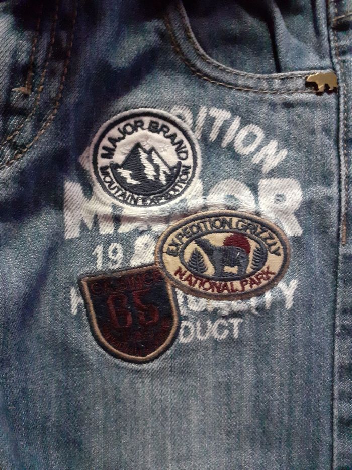 Short en jean bleu - photo numéro 3