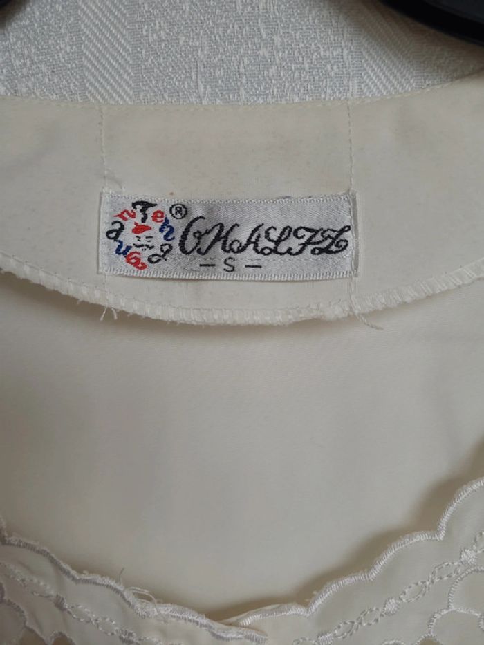blouse vintage avec broderie taille 42 - photo numéro 4