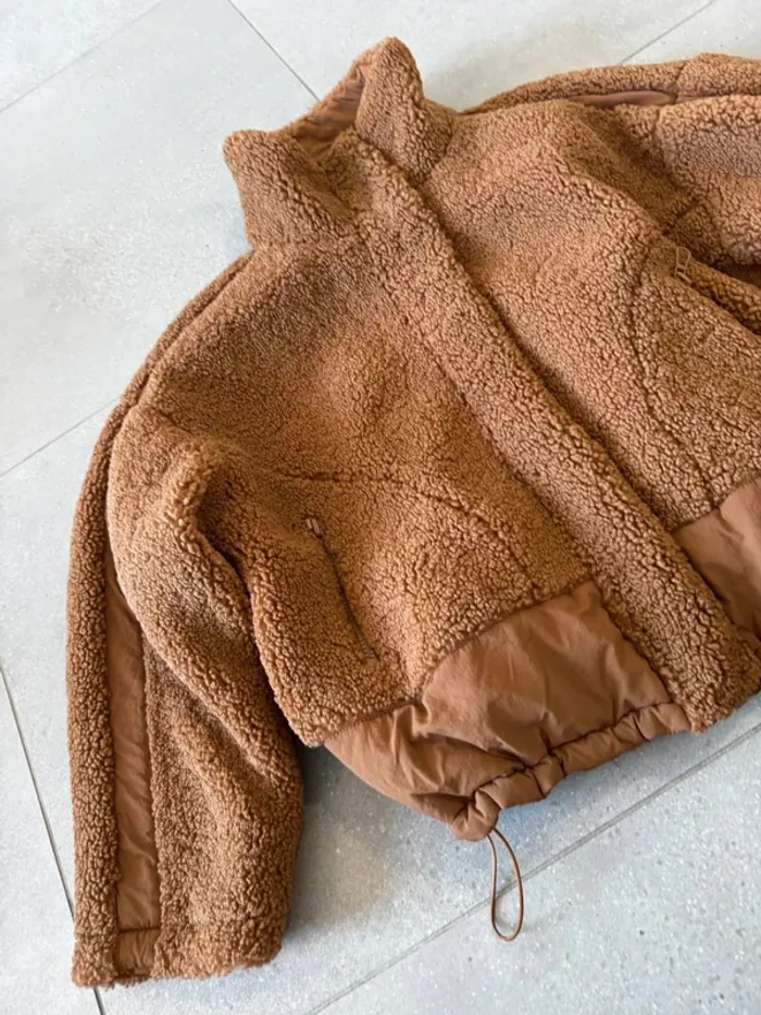 Manteau marron réversible Pimkie, très bon état, taille XL pour femme - photo numéro 3