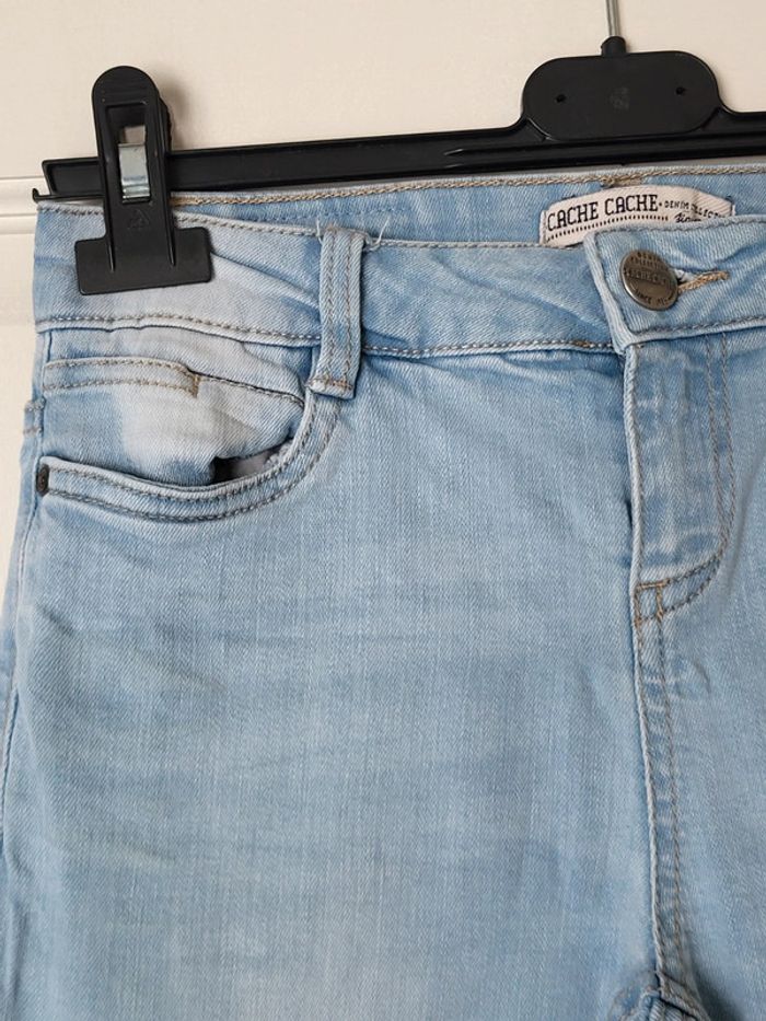 Jean court denim bleu clair Cache Cache - photo numéro 4