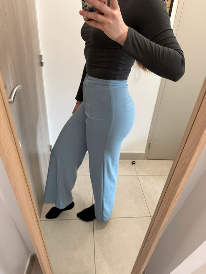 Pantalon fluide bleu ciel - photo numéro 5