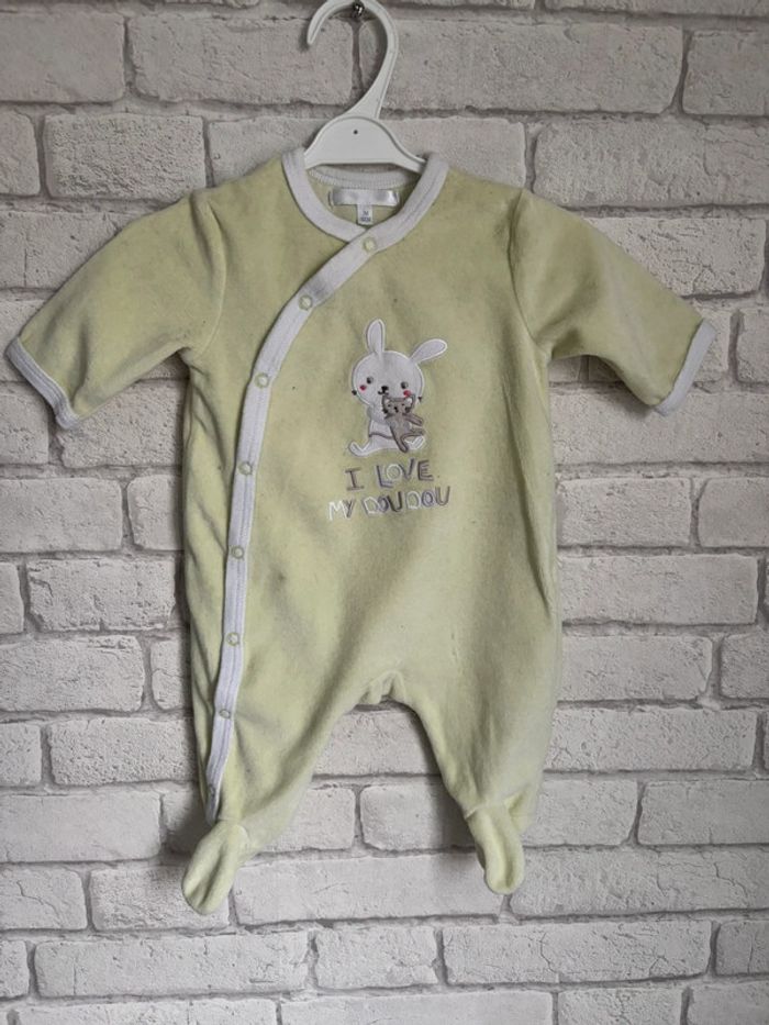 Pyjama velours kitchoun taille 3 mois