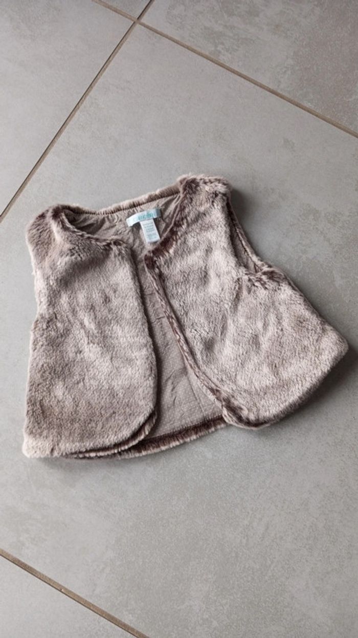 Gilet fausse fourrure