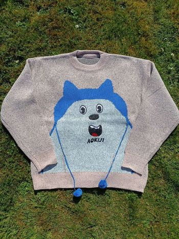 Pull tricoté dessin animé 44 2XL