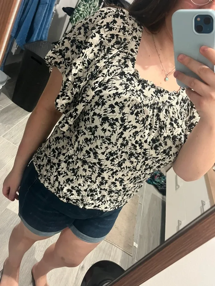 T shirt fleuri