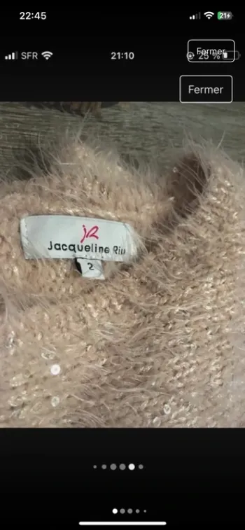 Magnifique pull En 38/40 tout doux tout chaud de marque Jacqueline Riu excellent état