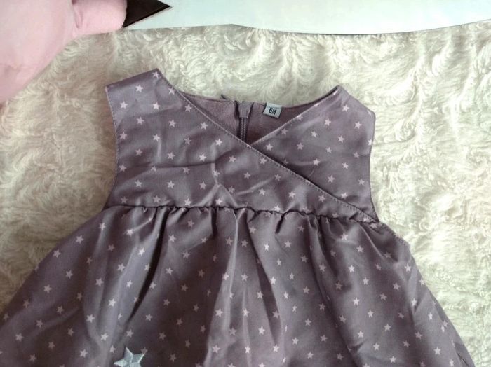 Robe boule doublée Fille 6 mois souris étoile lune - photo numéro 3