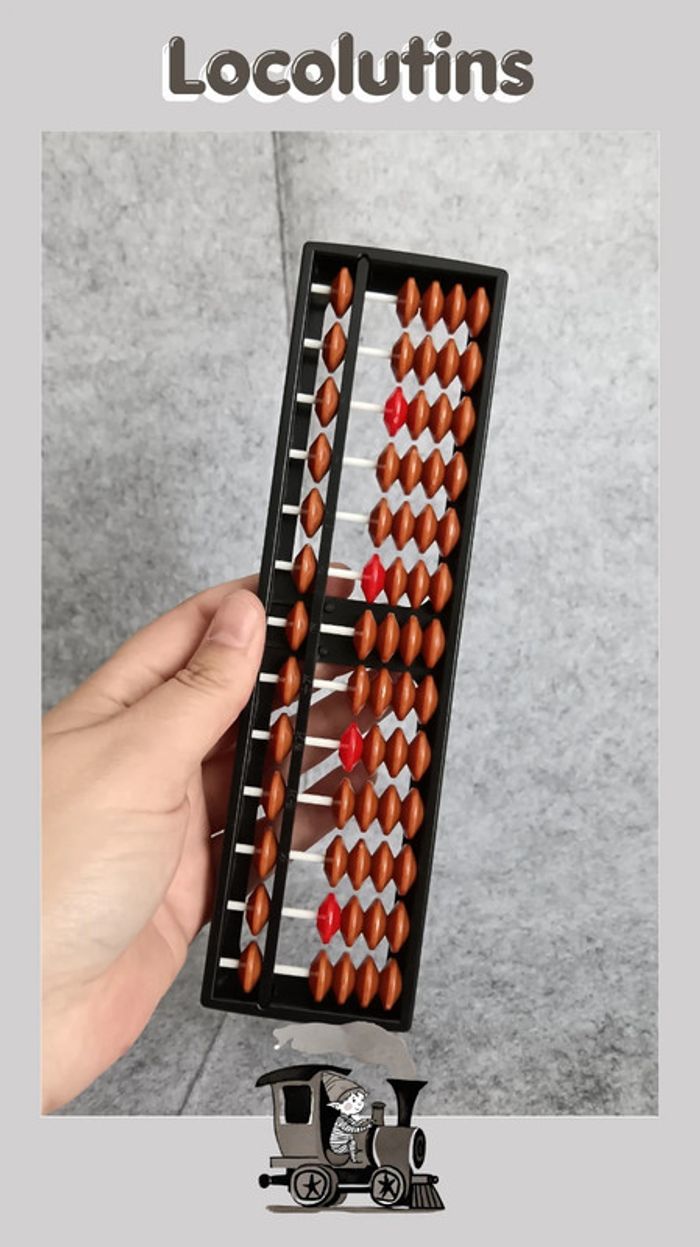 🚂 Boulier japonais ▪ type soroban en plastique - photo numéro 2