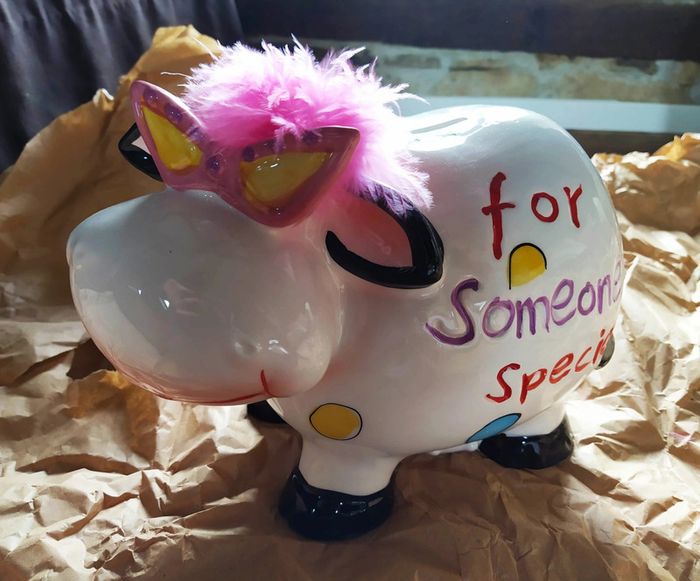 🐄 Grande tirelire vache NEUVE