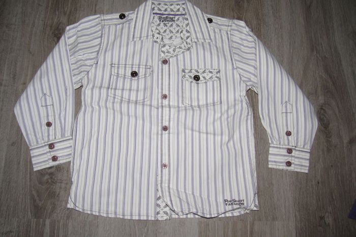 ENSEMBLE 3 PIÉCES GARÇON : JEAN + CHEMISE + TEE SHIRT ML "IN EXTENSO" - 5 ans - n°01 - photo numéro 6