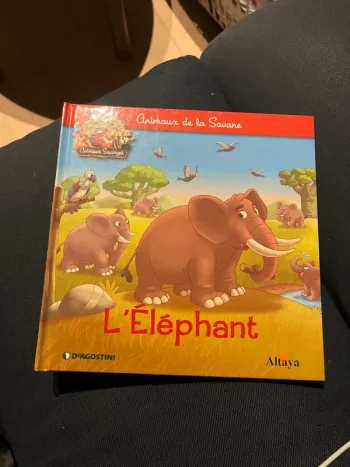 Livre pour enfants altaya l éléphant