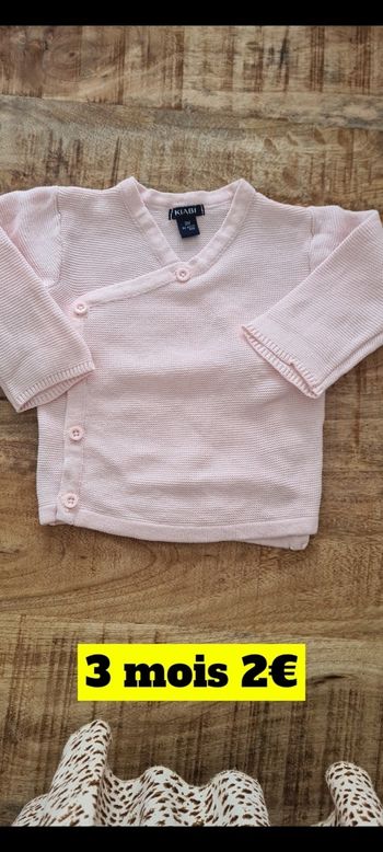 Gilet cache cœur 3 mois