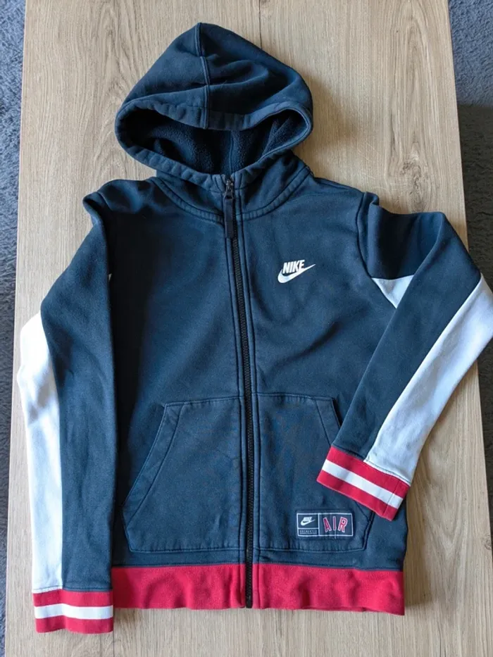 Sweat zippé Nike air 10/12 ans