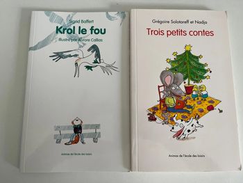 Lot de 2 livres animax de L’école des loisirs