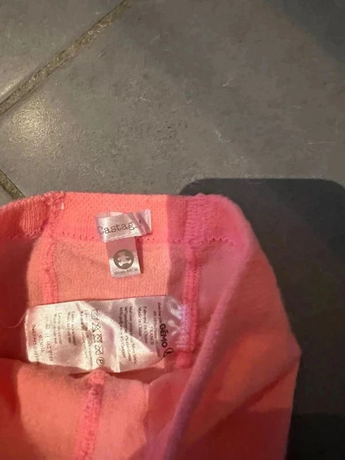 Collant - Lulu Castagnette - Rose fluo - 6 mois - photo numéro 2