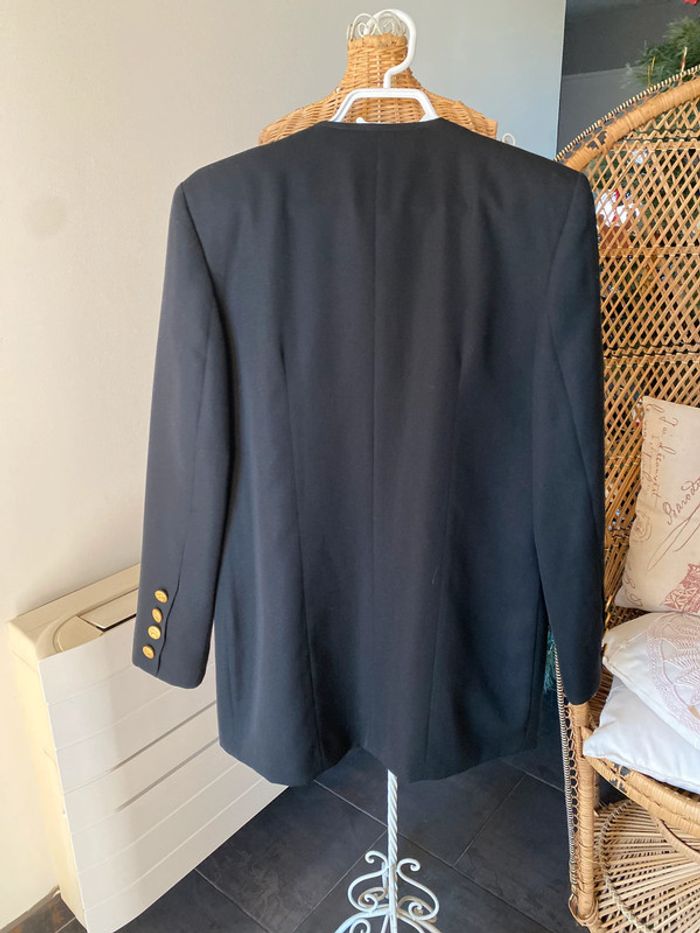 Blazer noir à boutons dorés Fedora taille 38 Made in France - photo numéro 3