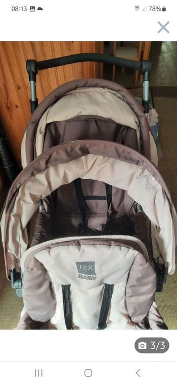 Poussette 2 places - tex