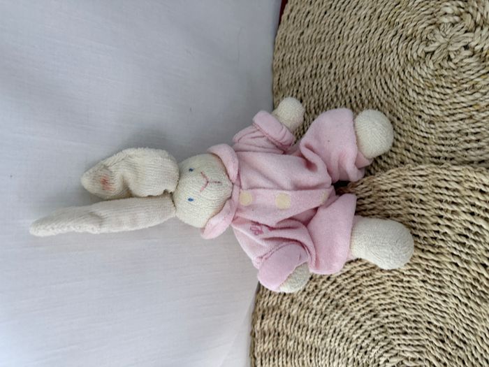 doudou lapin pyjama rose - photo numéro 5