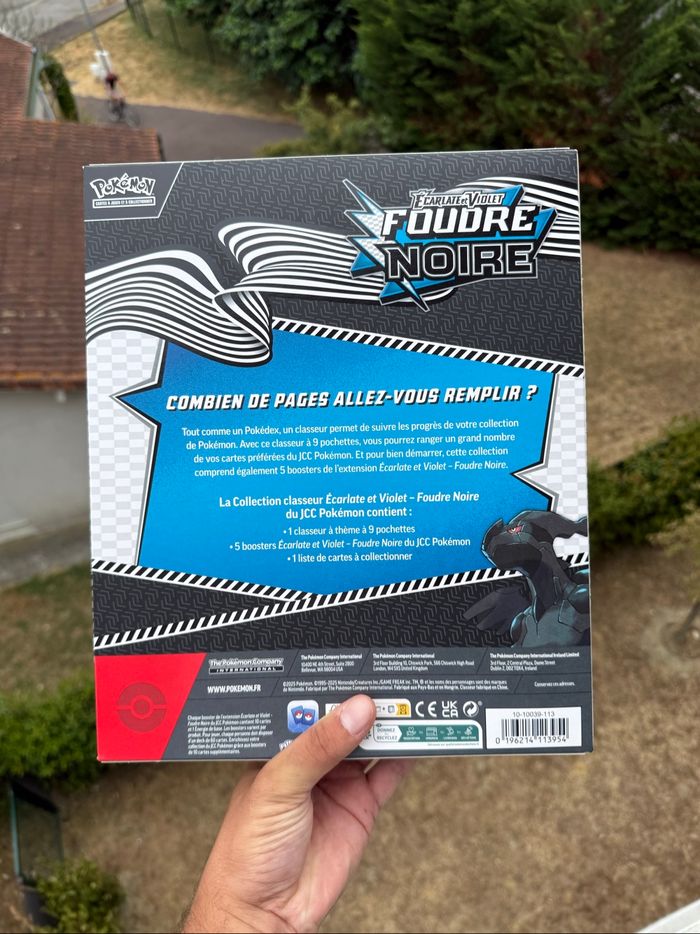 Pokémon ev10.5 Foudre noire Coffret Classeur - photo numéro 2